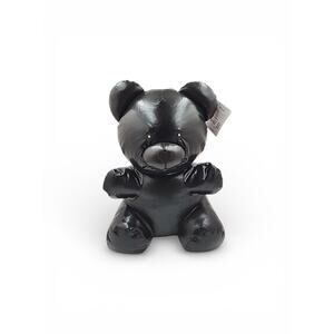 Faux Leather 16" Way to Celebrate Black Gummy Bear Plush Viral Walmart Emo Goth